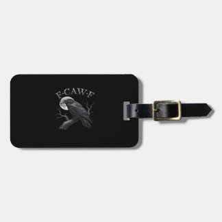 Crow Funny F-Caw-F Moon Luggage Tag