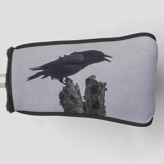 Crow Golf Head Cover (Front)