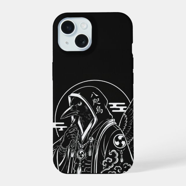 Crow Guardian iPhone 15 Case (Back)