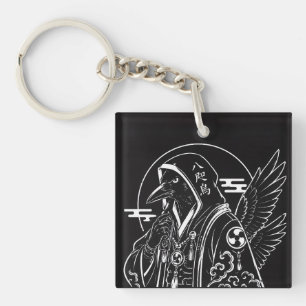 Crow Guardian Key Ring