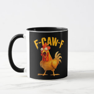 Crow Humor F-Caw-F Gothic Funny Retro Cool Mug