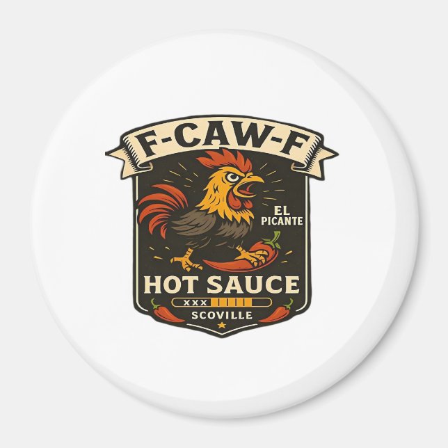 Crow Humor Funny Gothic F-Caw-F Magnet (Front)