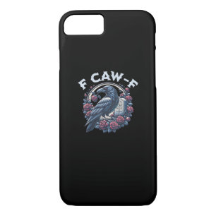 Crow Humorous F-Caw-F Graphic For Men Women Retro  iPhone 8/7 Case