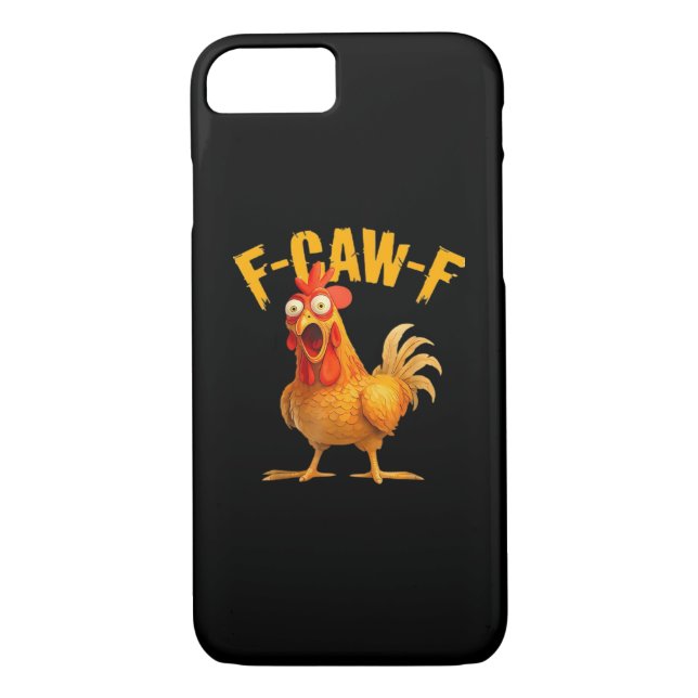Crow Humour F-Caw-F Gothic Funny Retro Cool Case-Mate iPhone Case (Back)