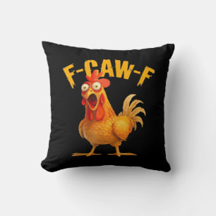 Crow Humour F-Caw-F Gothic Funny Retro Cool Cushion