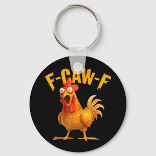 Crow Humour F-Caw-F Gothic Funny Retro Cool Key Ring