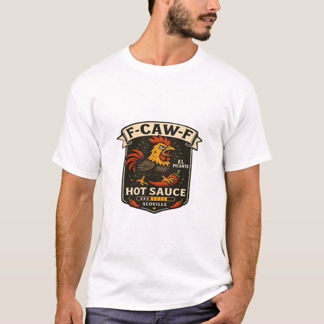 Crow Humour Funny Gothic F-Caw-F T-Shirt (Front)