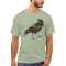Crow in Brown on Organic Shirt