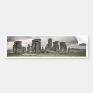 Crow in front of Stonehenge, England Bumper Sticker