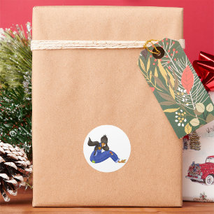 Crow In Overalls Stickers