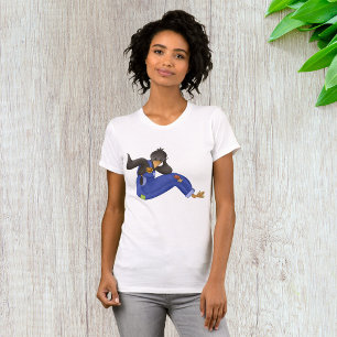 Crow In Overalls Womens T-Shirt