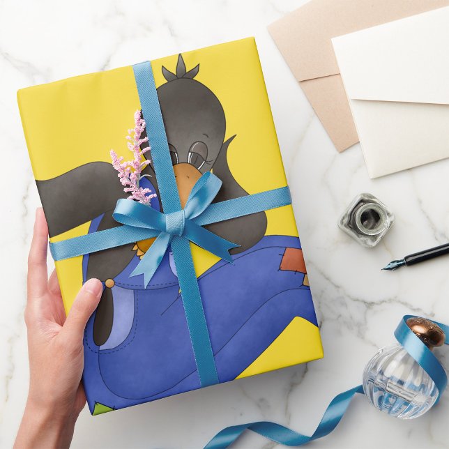 Crow In Overalls Wrapping Paper (Creator Uploaded)