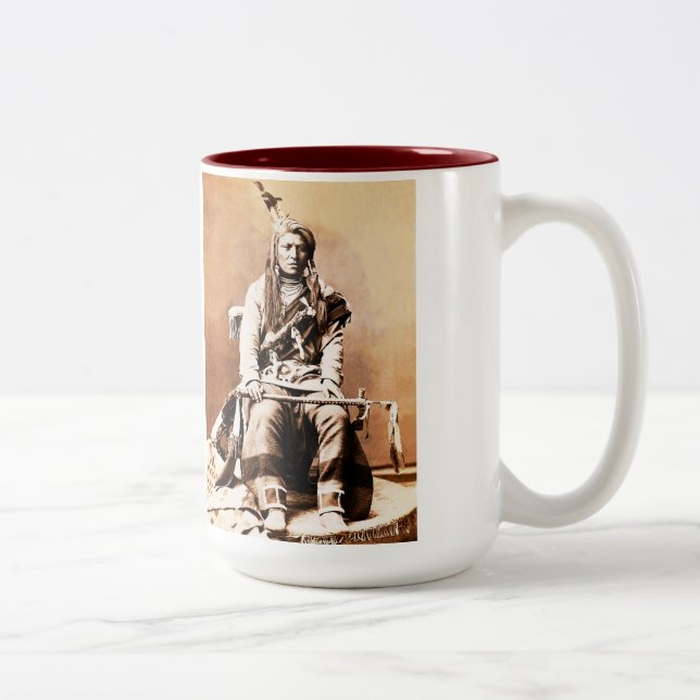 Crow indian, 1880 Two-Tone coffee mug (Right)