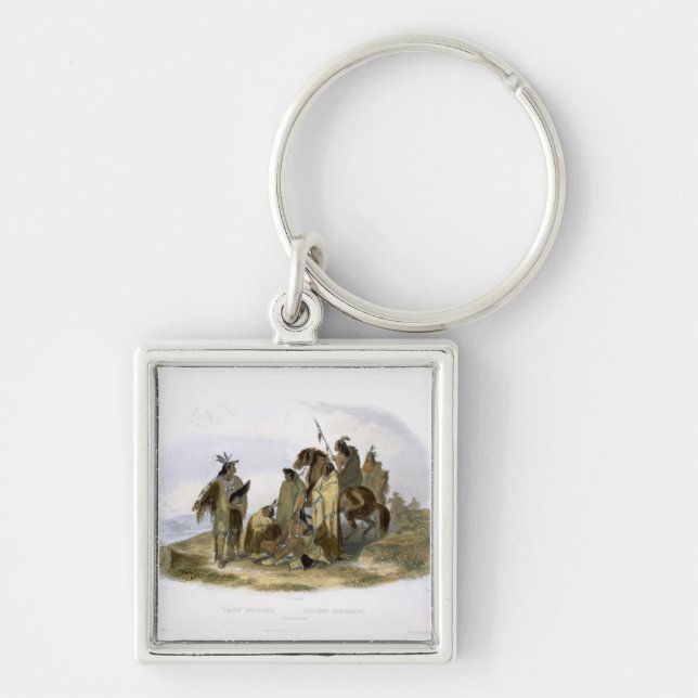 Crow Indians, plate 13 from volume 1 of `Travels i Key Ring (Front)