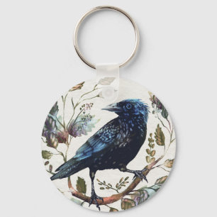 Crow Key Ring