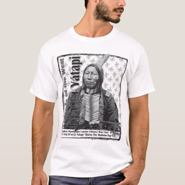 Crow King Hunkpapa Lakota Chief T-Shirt (Front)
