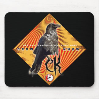 CROW KNOW PYRAMID MOUSE PAD