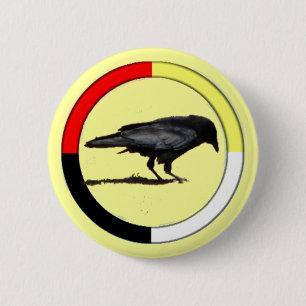Crow Medicine Button
