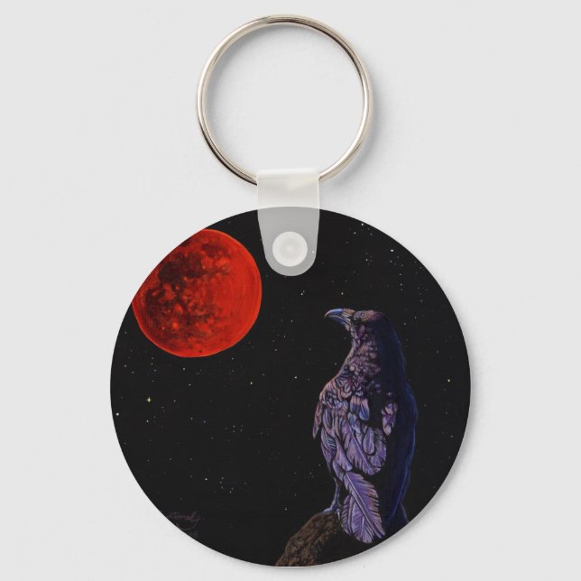 Crow Moon Key Ring (Front)