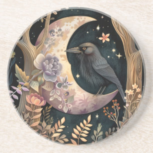 Crow Moon Sandstone Coaster