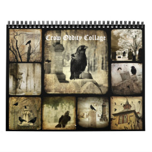 Crow Oddity Collage Calendar
