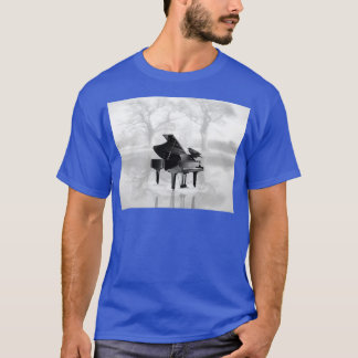 Crow on Grand Piano in Water Musical Interlude A22 T-Shirt