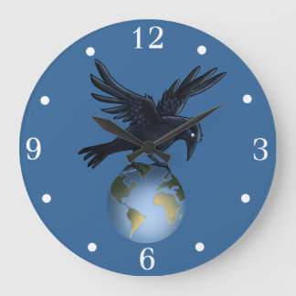 Crow on top of the World - Wall Clock