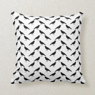 Crow Pattern. Cushion
