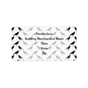 Crow Pattern. Label