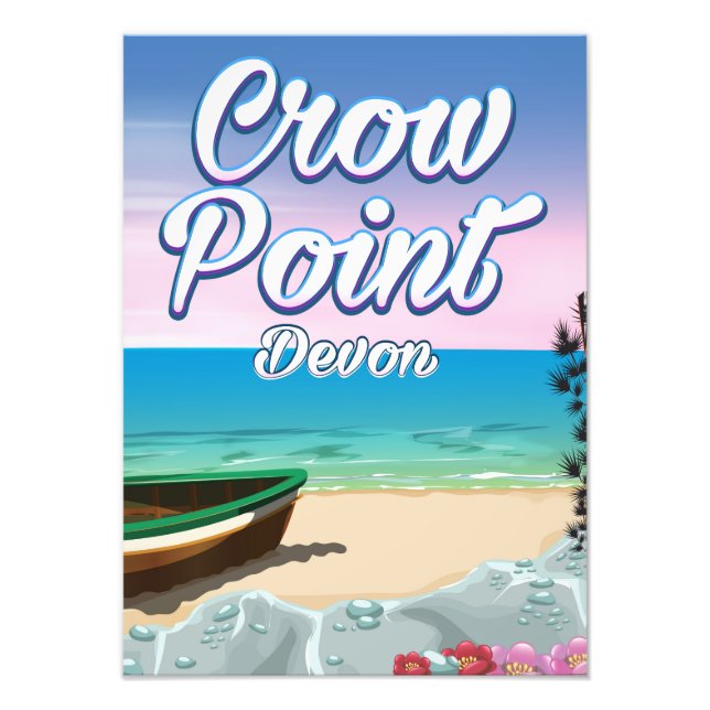 Crow Point , Devon Travel poster (Front)