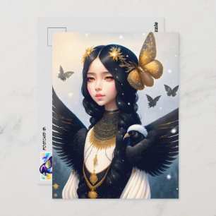 Crow Princess, Postcrossing  Postcard