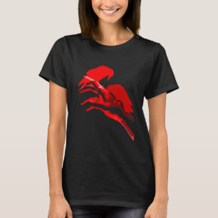 Crow Raven Black Red Fashion Designer T-Shirt