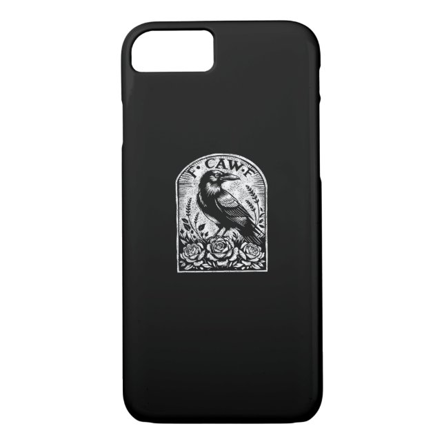 Crow Raven F CAW F Case-Mate iPhone Case (Back)