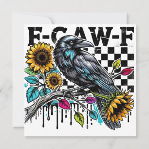 Crow Raven F-CAW-F Funny Halloween