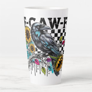 Crow Raven F-CAW-F Funny Halloween Latte Mug