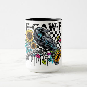 Crow Raven F-CAW-F Funny Halloween Mug