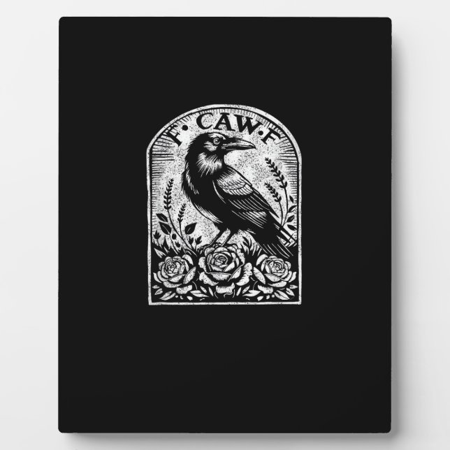 Crow Raven F CAW F Plaque (Front)