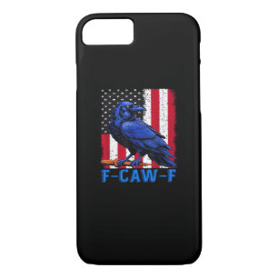 Crow Raven Funny F-Caw-F Minimal Clean iPhone 8/7 Case