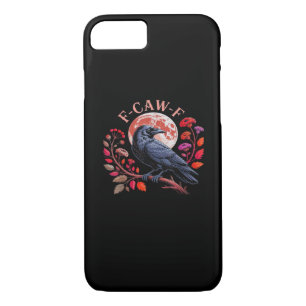 Crow Raven Funny F-Caw-F Oversized Vintage Graphic iPhone 8/7 Case