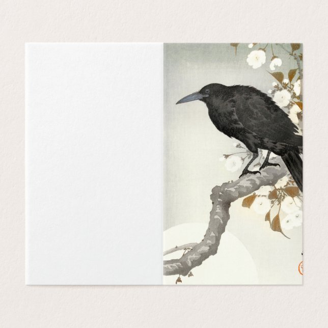 Crow Raven Koson Japanese Bird (Outside Unfolded)