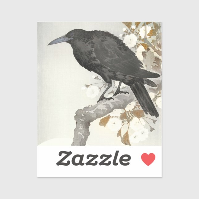 Crow Raven Koson Japanese Bird Crow (Sheet)