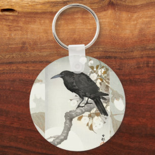 Crow Raven Koson Japanese Bird Key Ring