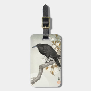 Crow Raven Koson Japanese Bird Luggage Tag