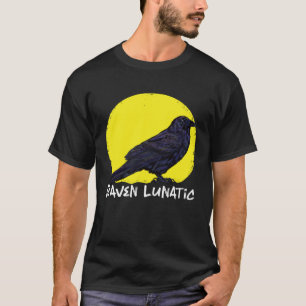 Crow Raven Moon Lunar Lunatic Crow Fan Crow Animal T-Shirt