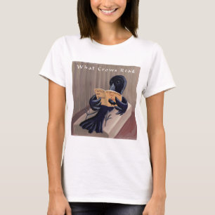 Crow Reading The Raven Funny T-Shirt