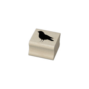 Crow Rubber Stamp