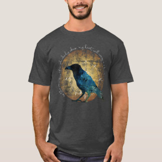 Crow Shirt As the Crow Flies Crow Raven Moon Art