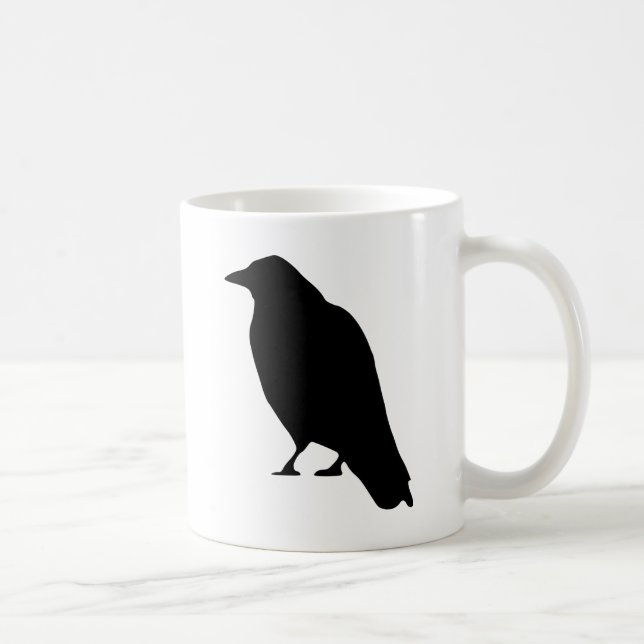 Crow Silhouette Coffee Mug (Right)