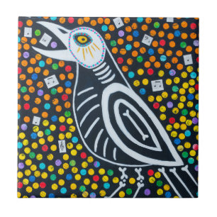 Crow Song Ceramic Tile