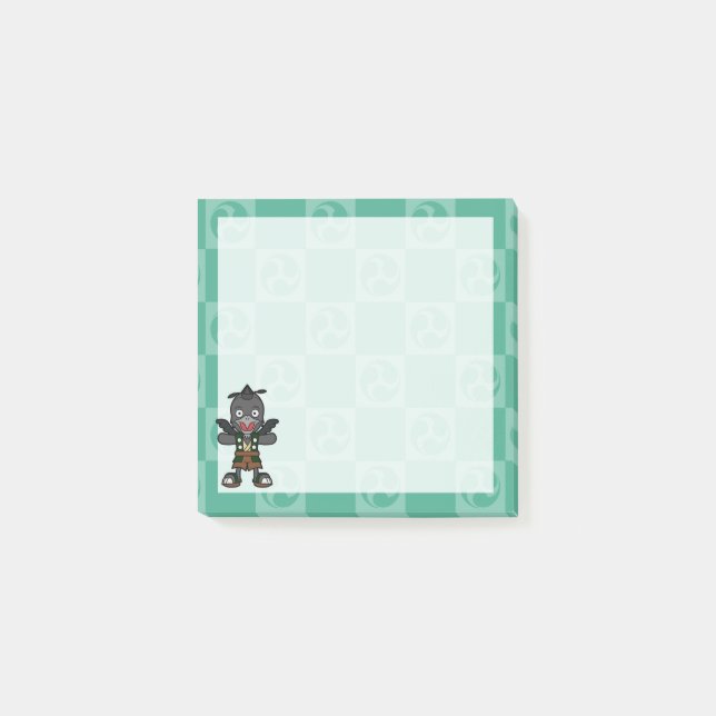 Crow Tengu- Japanese Yokai Post-it Notes (Front)